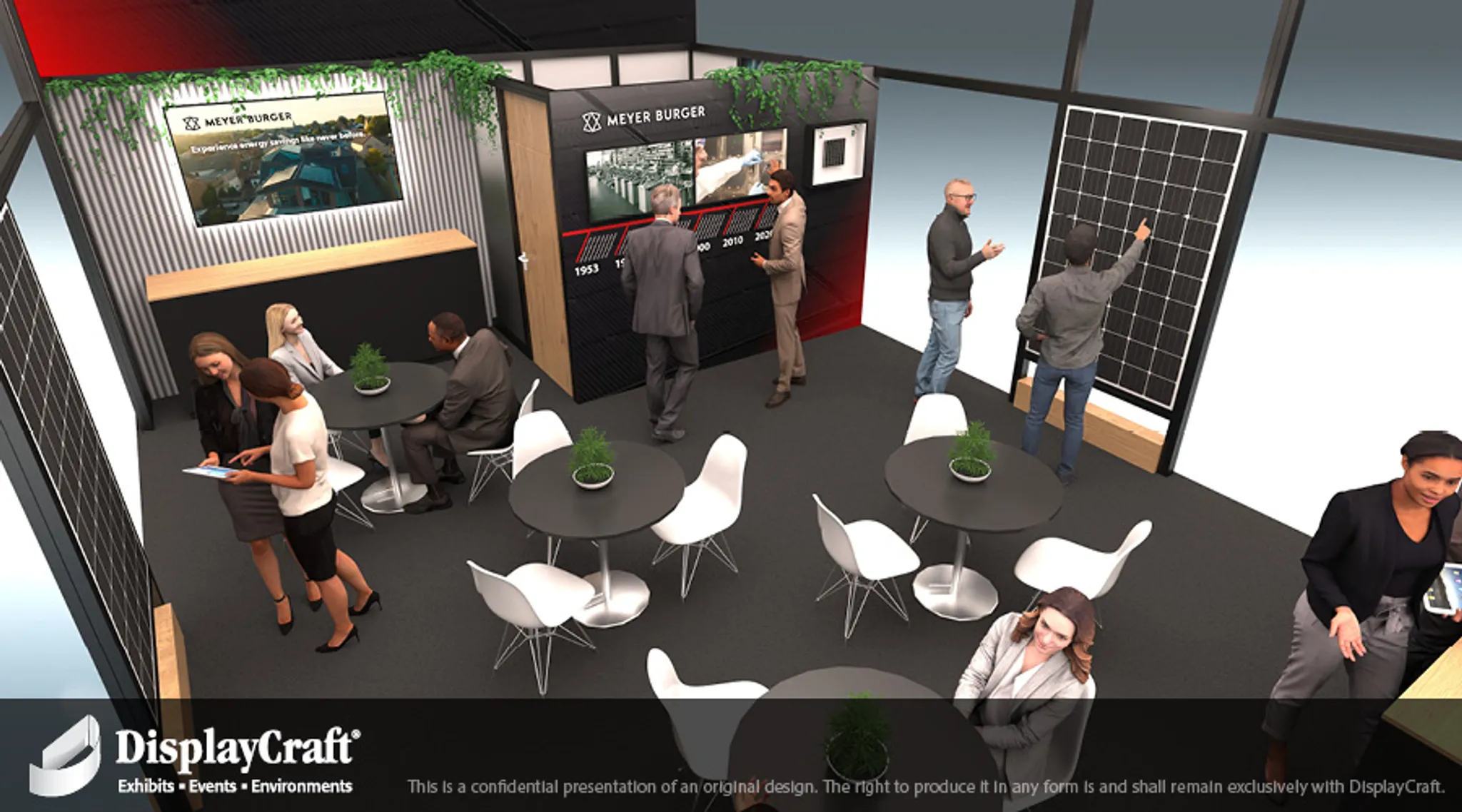 20x30 Île booth design by DisplayCraft